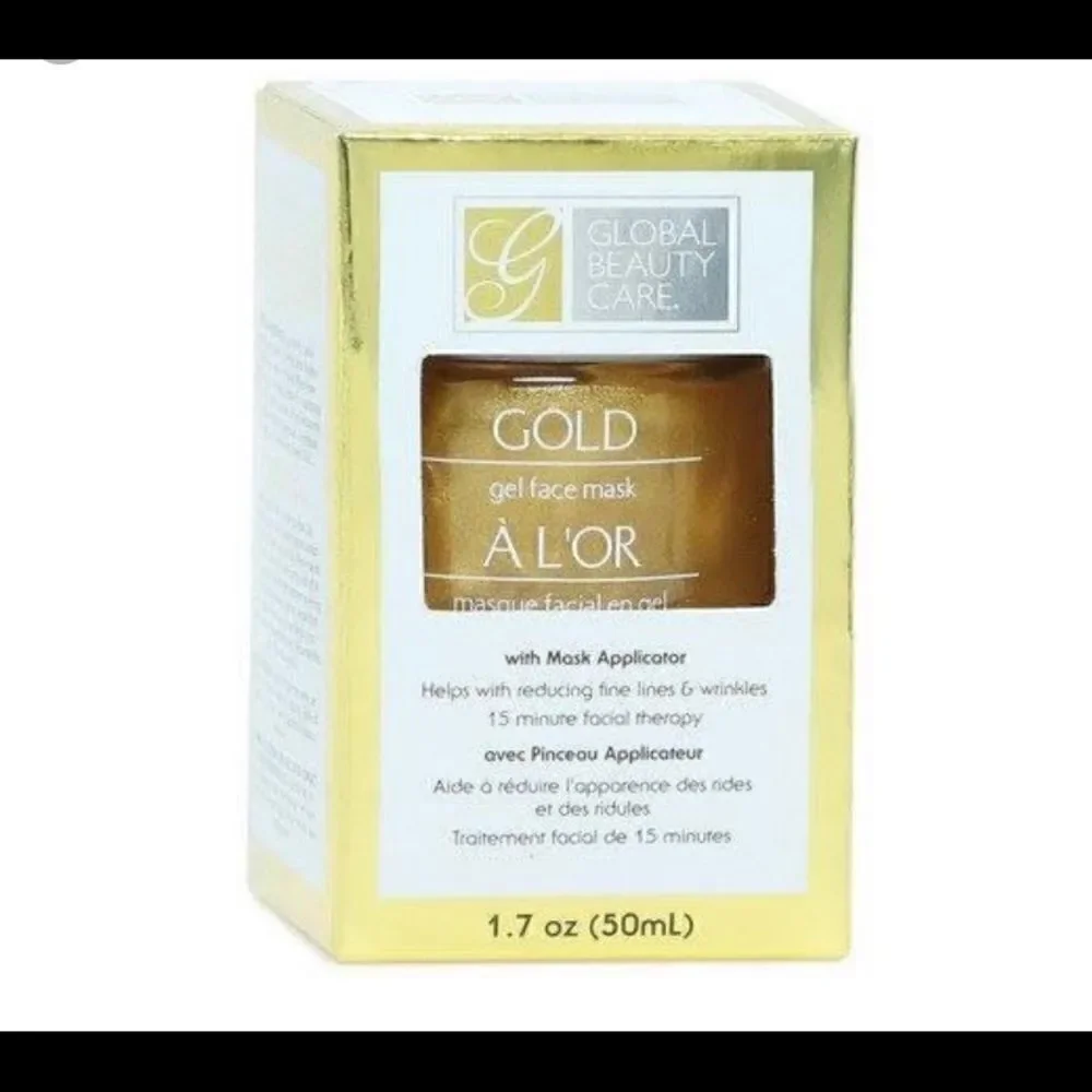 💥Global Beauty care Gold Gel face Mask With applicator Beauty & Personal Care